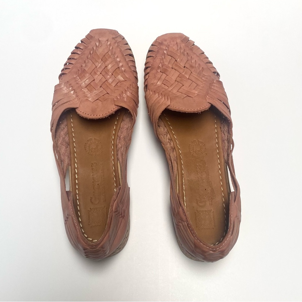 Leather Huaraches Platform Sandals